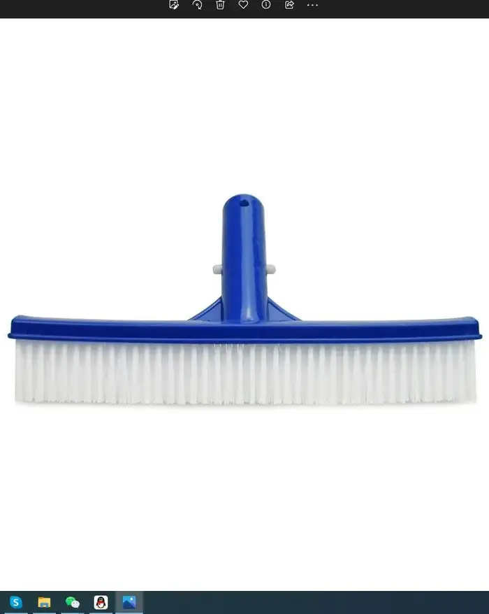 Brosse de nettoyage de piscine en plastique de 10 pouces pour l'entretien des piscines, des bassins,