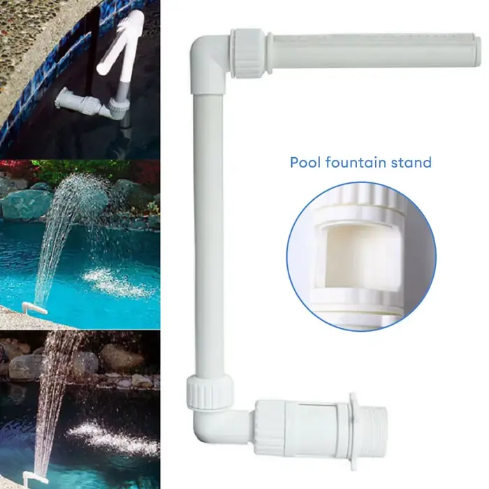 Kit de Fontaine Cascade pour Piscine, Arroseurs en PVC, Accessoires de Jeux d'Eau pour Piscines