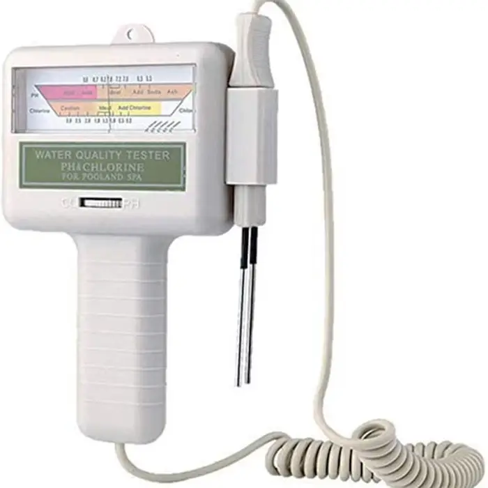 Dispositif de test du chlore 2 en 1, Machine de mesure du contenu du chlore de l'eau, testeur de PH 