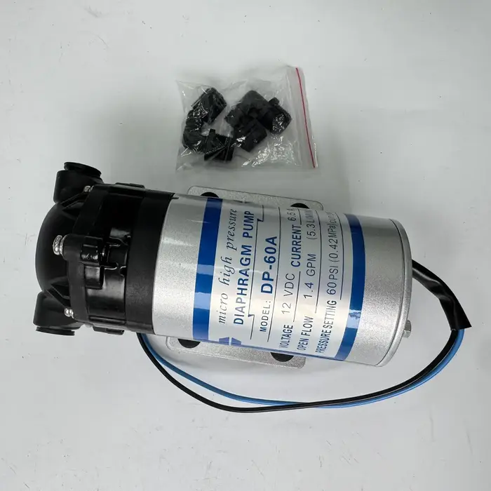 Micro pompe à membrane haute pression DP60A 12V 24V 5L/min 60PSI 5m