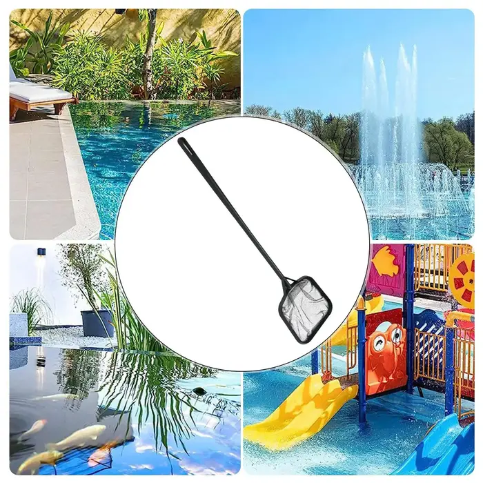 Épuisette de piscine portable de 35 cm pour l'élimination des débris