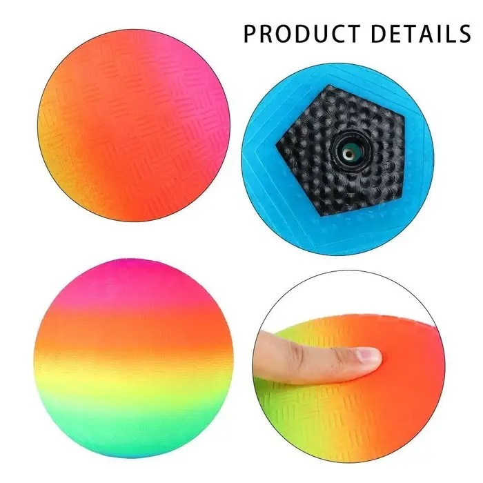 Ballons de jeu aquatiques gonflables en PVC pour l'été, la piscine, les fêtes de jardin, le football de plage et les jeux de football arc-en-ciel