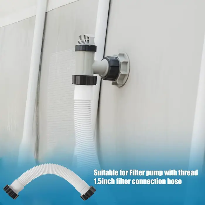 Tuyau de pompe à piscine robuste et flexible à connexion rapide pour l'entretien et le nettoyage des piscines et des spas