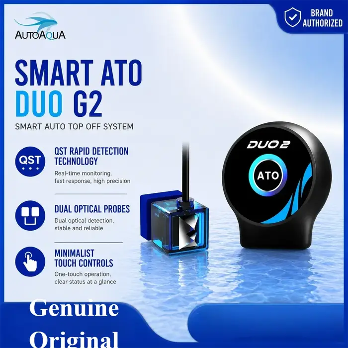 AUTOAQUA Smart ATO Duo G2 SATO-286P Système de remplissage automatique à double capteur optique Pompe silencieuse de sécurité QST pour aquarium de récif et d'eau douce