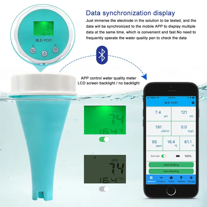 Analyseur intelligent de qualité de l'eau pour piscine