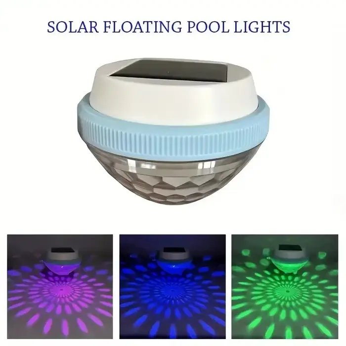 Lumière solaire flottante pour piscine