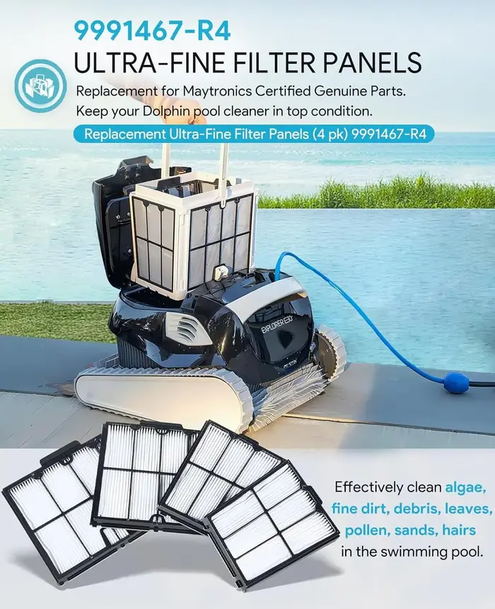 Convient pour le nettoyeur de piscine robot Dolphin S200 Proteus DX4 Active 20 30 M600 S300i Explorer E30 filtres de haute qualité
