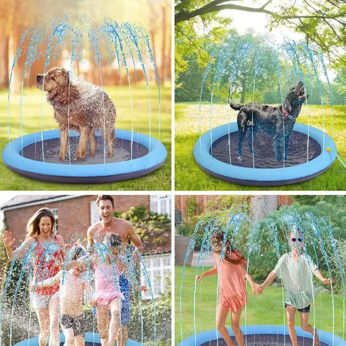 Piscine gonflable pour animaux de compagnie d'été