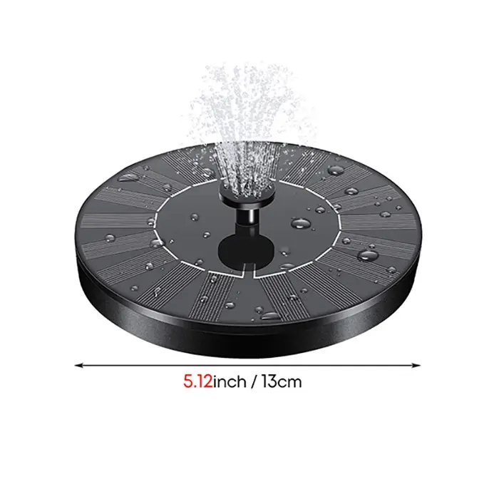 Mini fontaine à eau solaire pour piscine et sécuritaires, cascade, décoration de jardin, bain d'oise