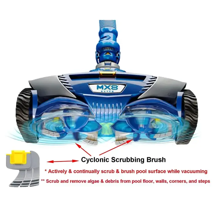 Brosses à récurer cyclonniques de remplacement pour nettoyeurs de piscine robot Zodiac MX8 et MX6