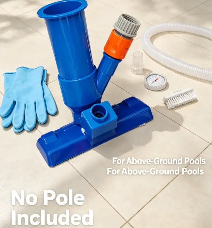 Tête d'aspirateur de piscine avec sac de brosse