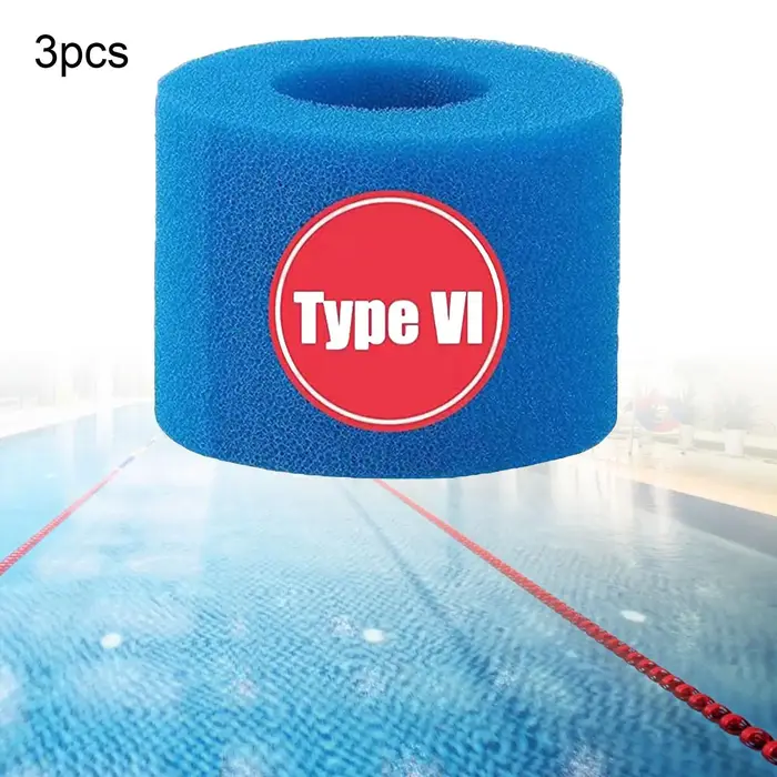 Éponge filtrante réutilisable et lavable pour piscines de type V1