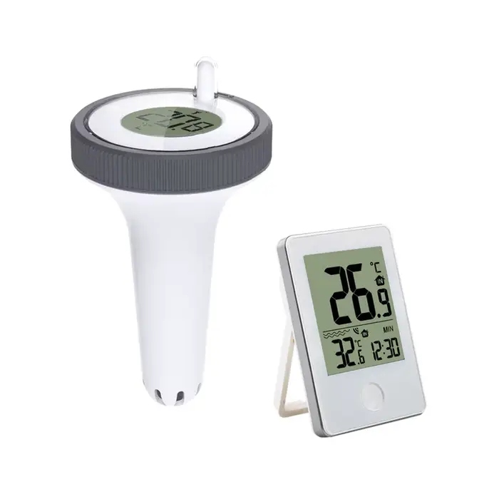 Thermomètre de piscine flottant numérique sans fil LCD