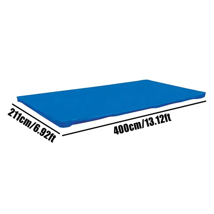 Couverture de piscine solaire rectangulaire 400x211cm, tissu Anti-UV Anti-poussière pour piscine ext