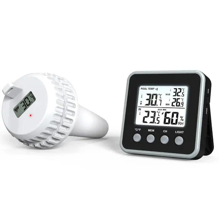 Thermomètre flottant sans fil pour piscine, étanche IP67, moniteur de température pour salle de bain