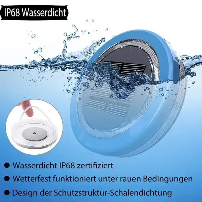 Lumière de piscine flottante solaire lampe