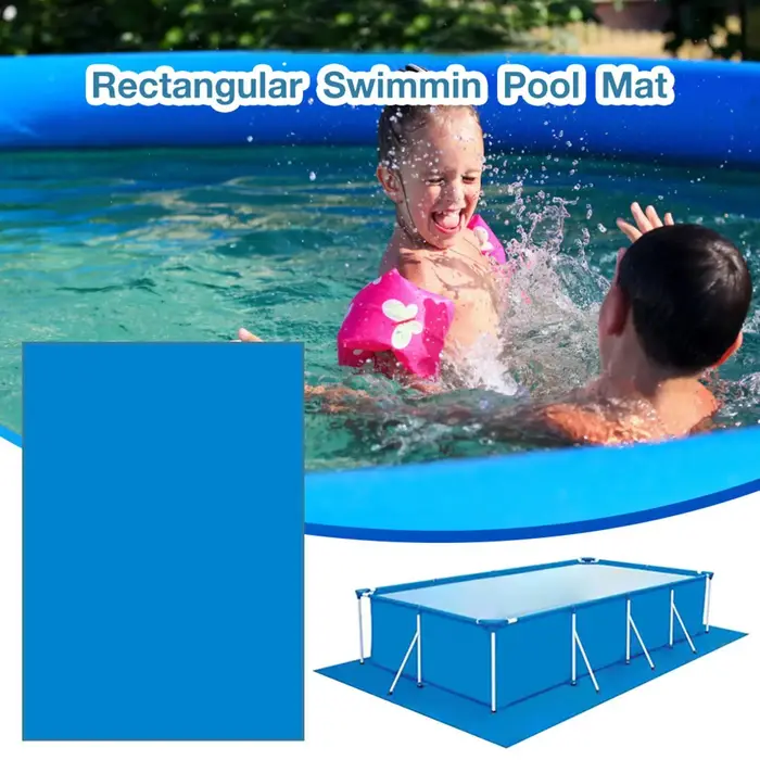 Tapis de piscine imperméable en PE, toile de protection pour sol de piscine, couverture anti-poussière en PE, coussin de protection pour piscine, film protecteur pour réduire l'usure et les déchirures