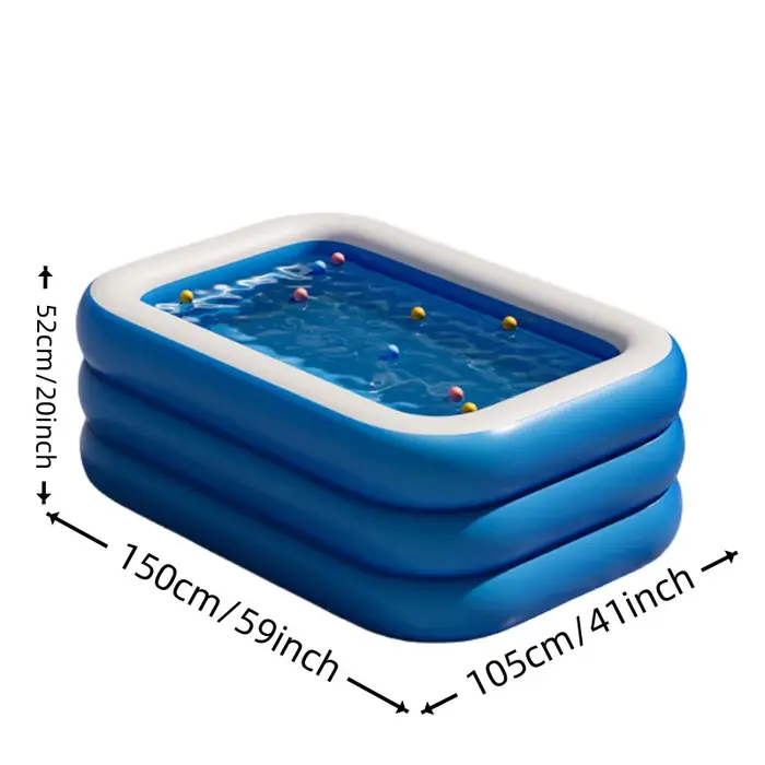 Piscine gonflable, grande piscine familiale d'extérieur, piscine en plastique épaissi