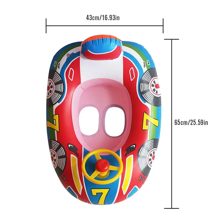 Bouée de natation gonflable avec siège pare-soleil, accessoire de piscine pour sports aquatiques d'é