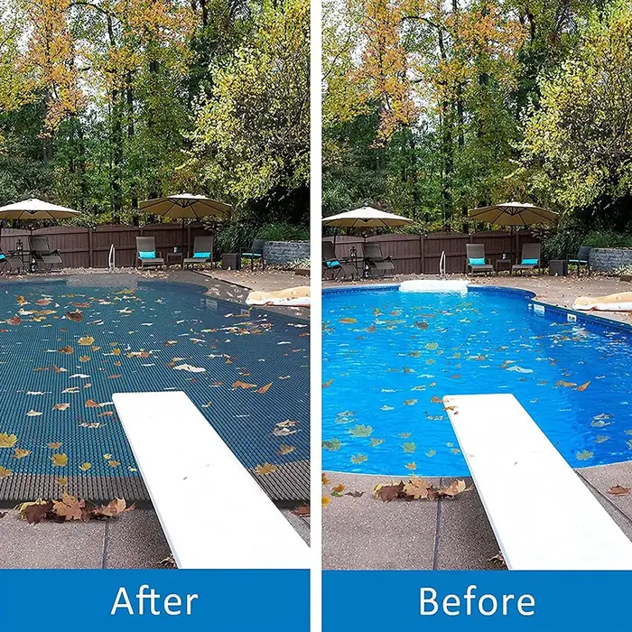 Couverture de filet à feuilles de piscine
