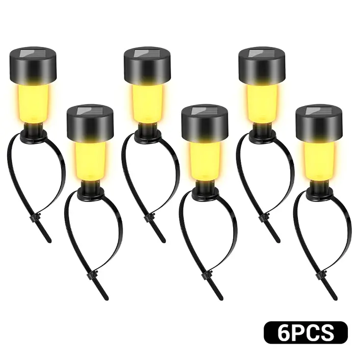 Lampes solaires de piscine 6 pièces, lampes solaires Led étanches extérieures, décoration de clôture