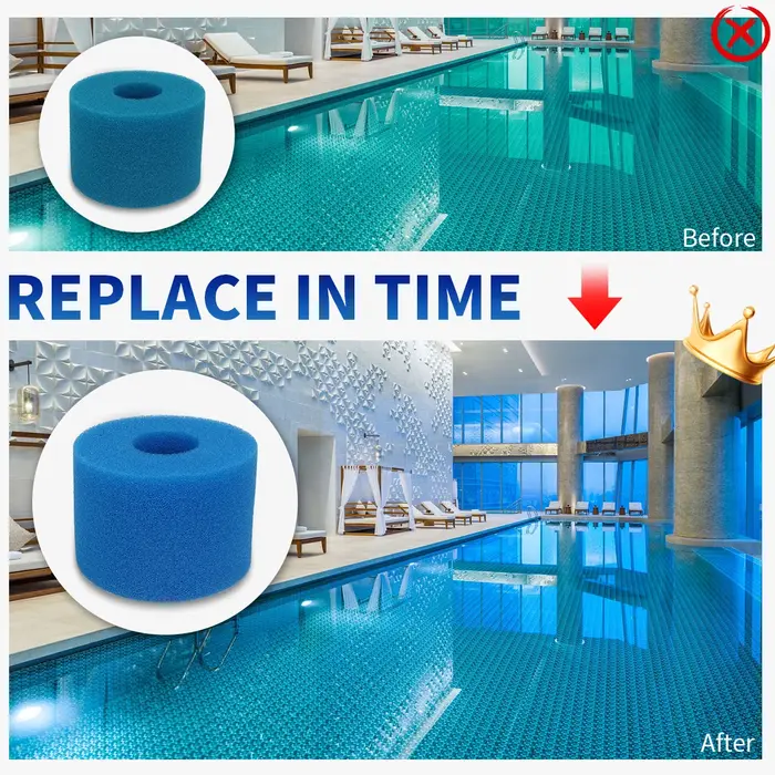 Intex-Filtre de piscine en mousse lavable et réutilisable