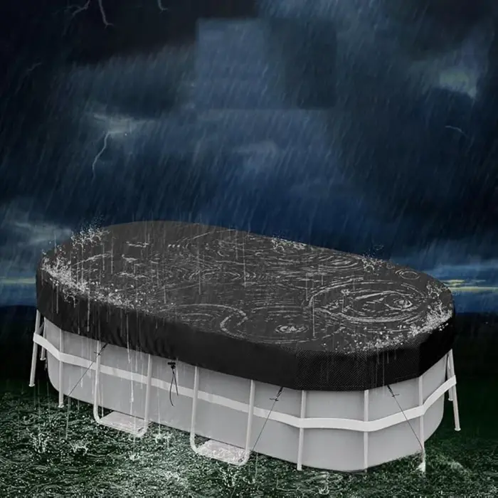 Couverture de piscine rectangulaire