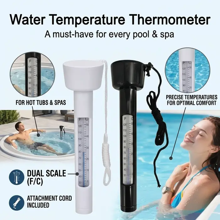 Thermomètre de piscine flottant pour la maintenance des piscines