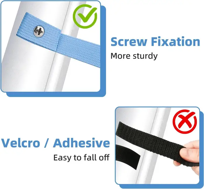 Sangles de fixation pour enrouleur de bâche solaire de piscine
