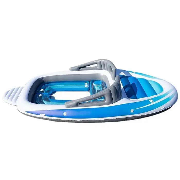 Île flottante gonflable en PVC épaissi pour 6 personnes, bateau pirate pour plusieurs personnes, fêt