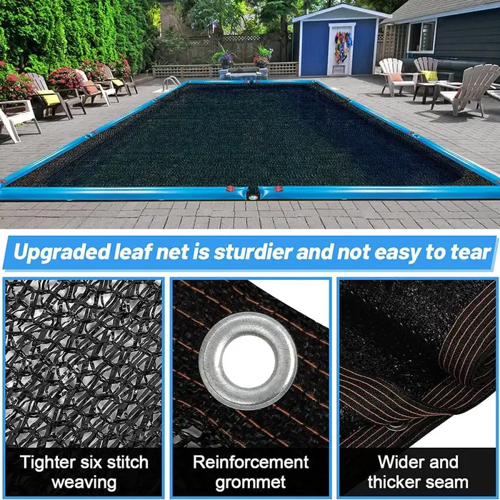 Couverture de filet à feuilles de piscine