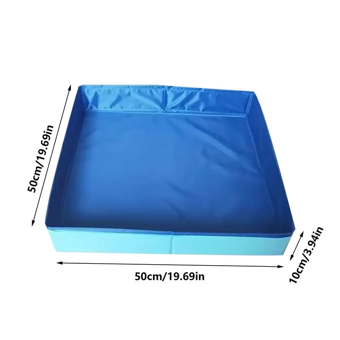 Piscine pliable pour animaux de compagnie en PVC 50x50cm