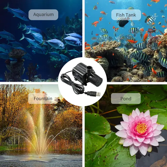 Pompe de fontaine subSN pour aquarium et sécuritaires
