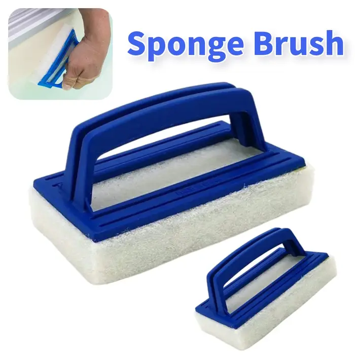Brosse éponge nettoyeur de piscines avec poignée