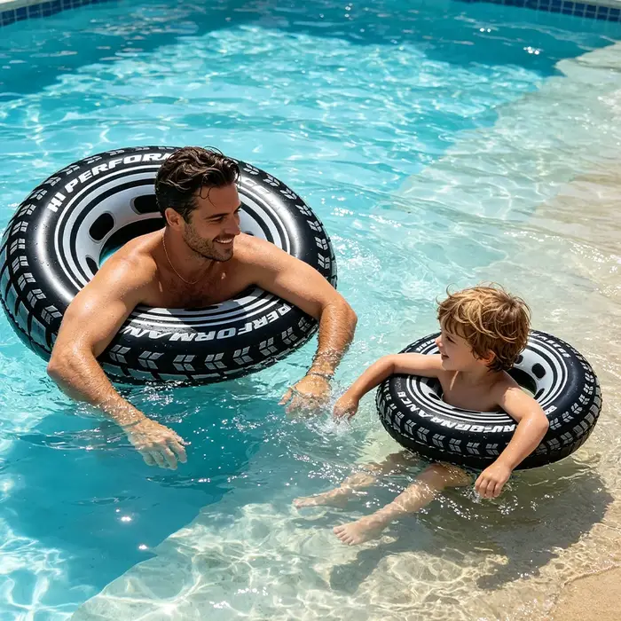 Jouets d'été 2026 : Bouée de piscine en forme de pneu