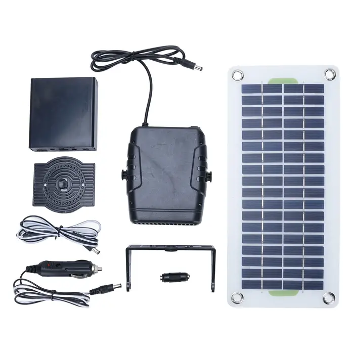 Chauffage solaire portable, panneau solaire 30W en silicium monocristallin, chauffage solaire portab
