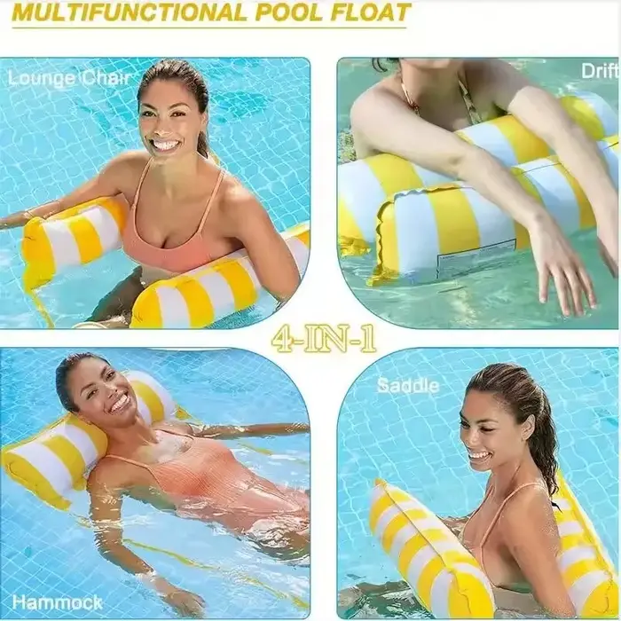 Matelas gonflable flottant pliable pour piscine