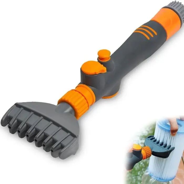 Brosse de nettoyage portable pour filtres de piscine