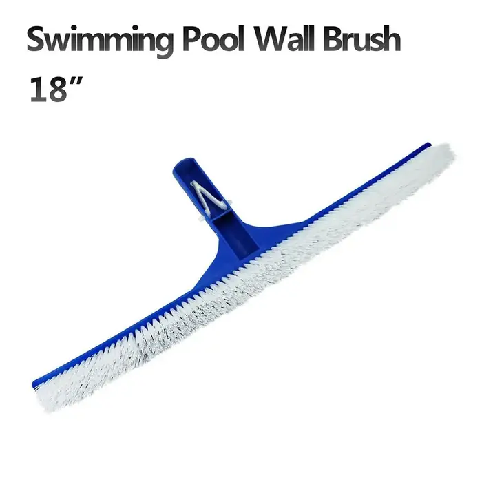 Poignée de brosse de piscine bleue de 18 pouces