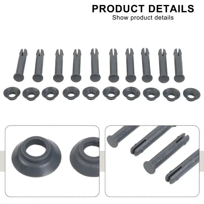 Jeu de broches et joints de remplacement de 60 mm de long pour piscines en acier ProforFor