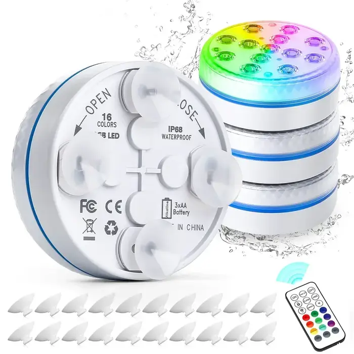 Lumière sous-marine Submersible 13LED mis à jour avec télécommande