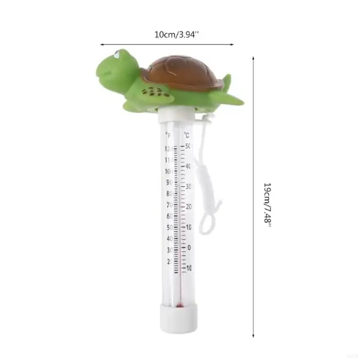 Thermomètres piscine flottants, joli grand écran facile à lire, avec attaches