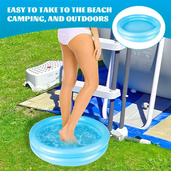Bassin gonflable pratique pour bain de pieds