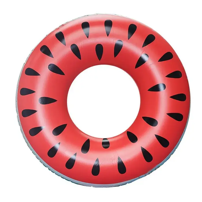 Anneau de natation gonflable pastèque en PVC, jouets d'eau d'été épais pour enfants et adultes, Simu