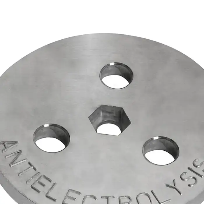 Plaque lestée en zinc pour skimmer de piscine