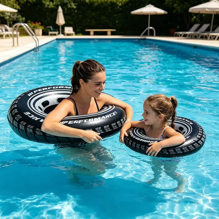 Nouveaux jouets d'été 2026 : Bouée de piscine en forme de pneu
