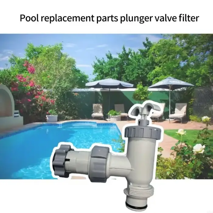 Ensemble vannes contrôle des débits d'eau piscine