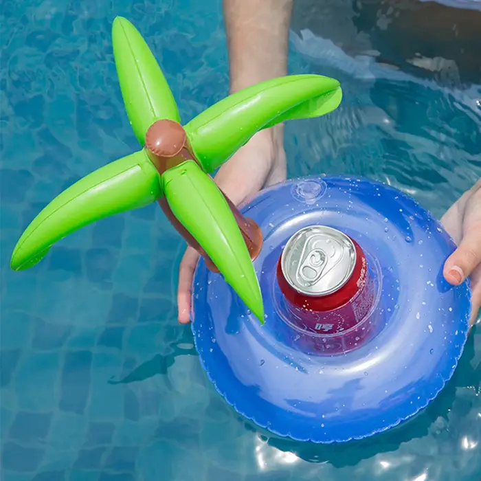 1-10 pièces flotteurs de boissons de piscine porte-boissons gonflable