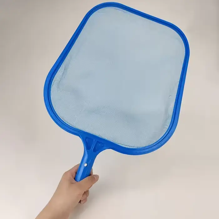 Épuisette à feuilles pour piscine avec cadre en maille pour l'entretien des spas et des piscines