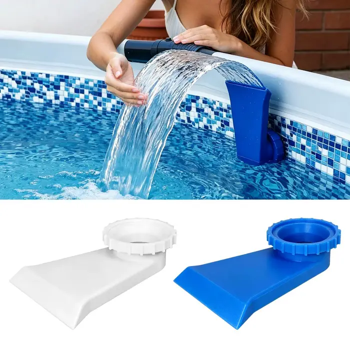 Fontaine cascade pour piscine, pulvérisateur universel pour piscine enterrée/hors sol, élément aquatique pour jardin et patio